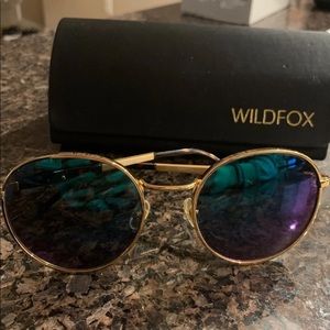 Wildfox Dakota Round Mirrored Sunglasses